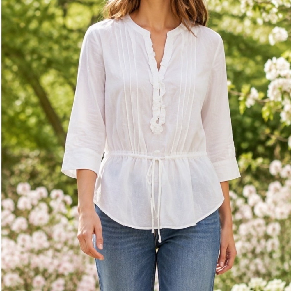 Black Rainn Shirt Size XL White  Blouse